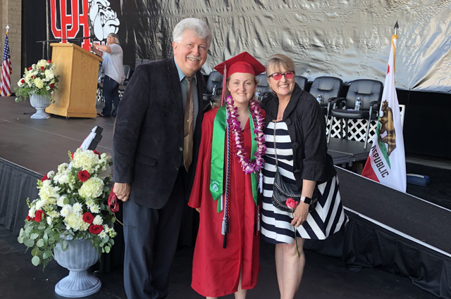 Rebekah Swanson with Julia Swanson Graduation